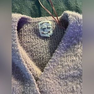 Lavender crop top long sleeve
